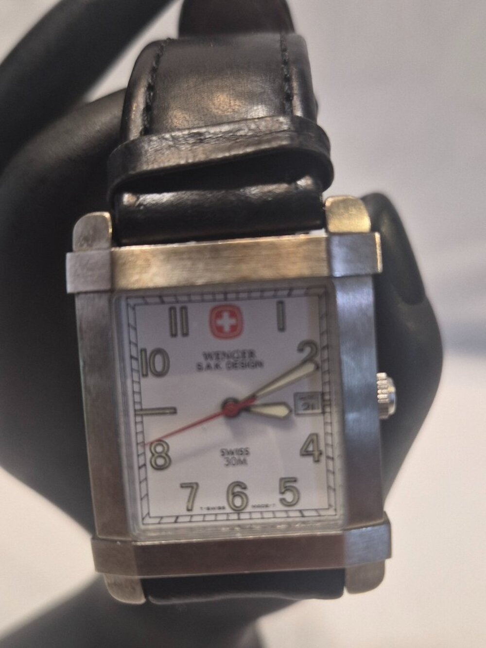 Vintage Swiss Wenger SAK Design Military Tank Watch